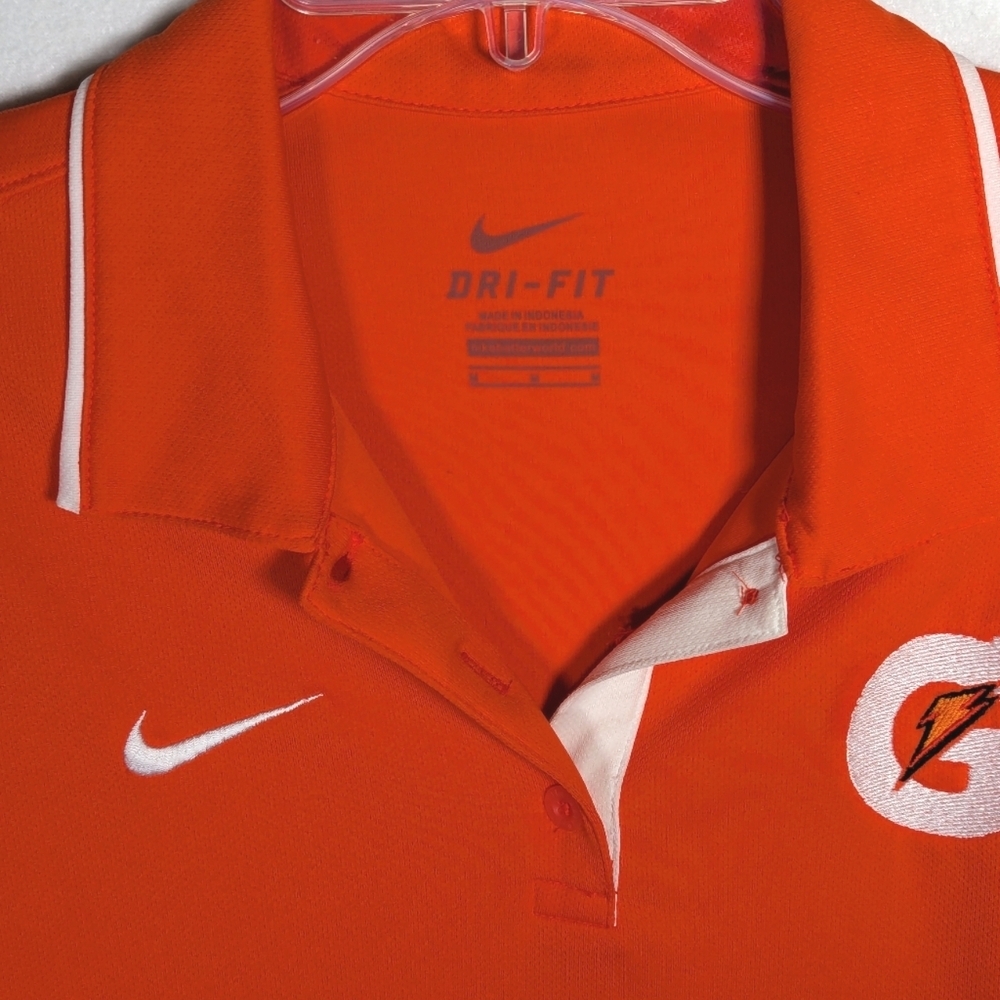 Nike Orange Gatorade Dri Fit Polo S - Picture 3 of 3